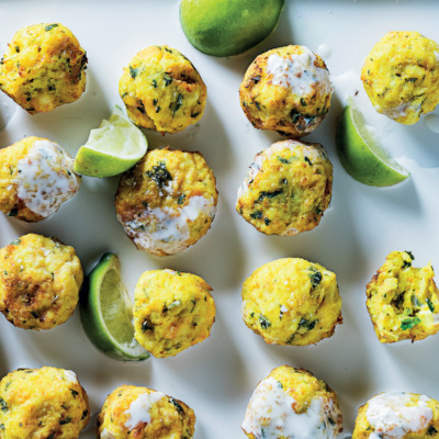 Celeriac-and-turmeric falafel