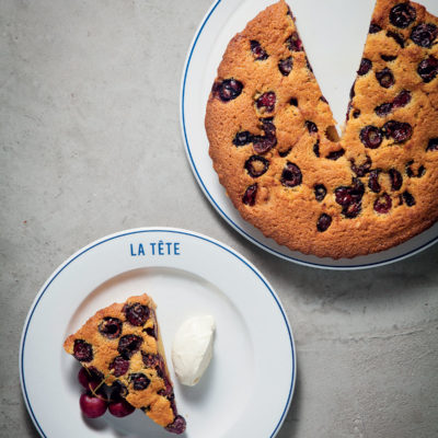 Cherry-almond tart