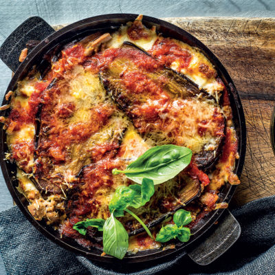 Tuna-and-brinjal bake