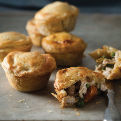 Muffin-tray chicken pies