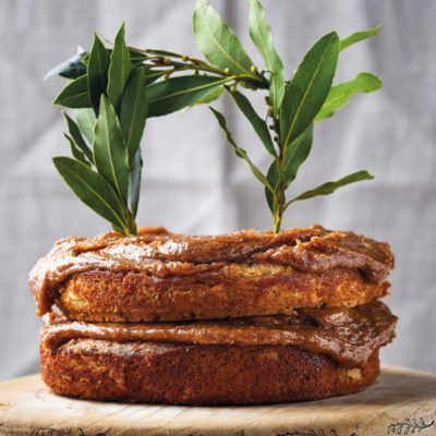 Celeriac-and-nut cake with date butter