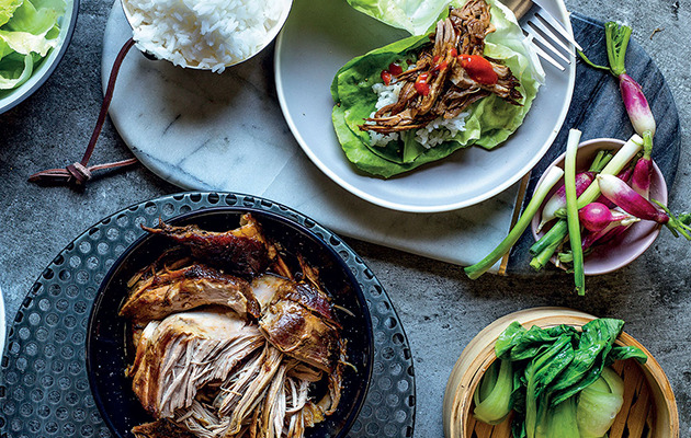 Asian-inspired slow cooked pork shoulder recipe