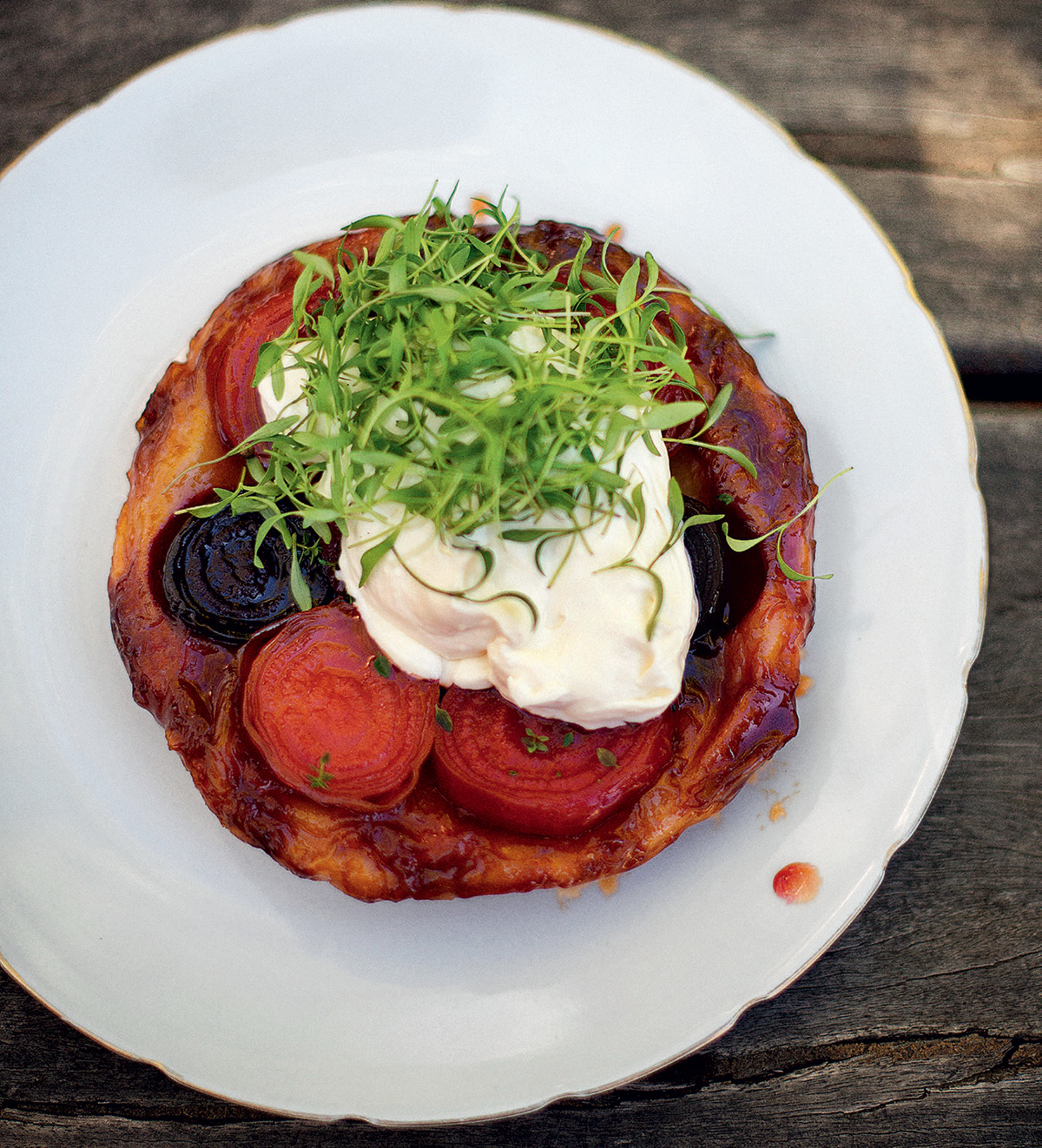 Beetroot tarte tatin recipe