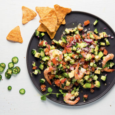 Play-play prawn-and-avocado ceviche