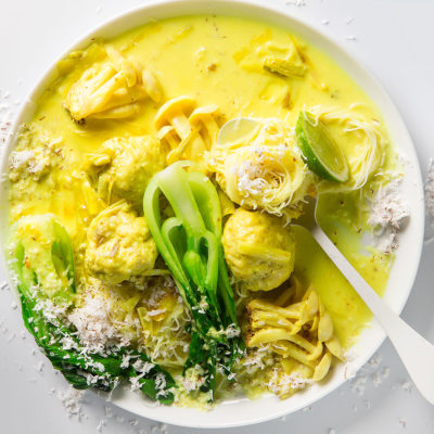 Turmeric-and-coconut broth