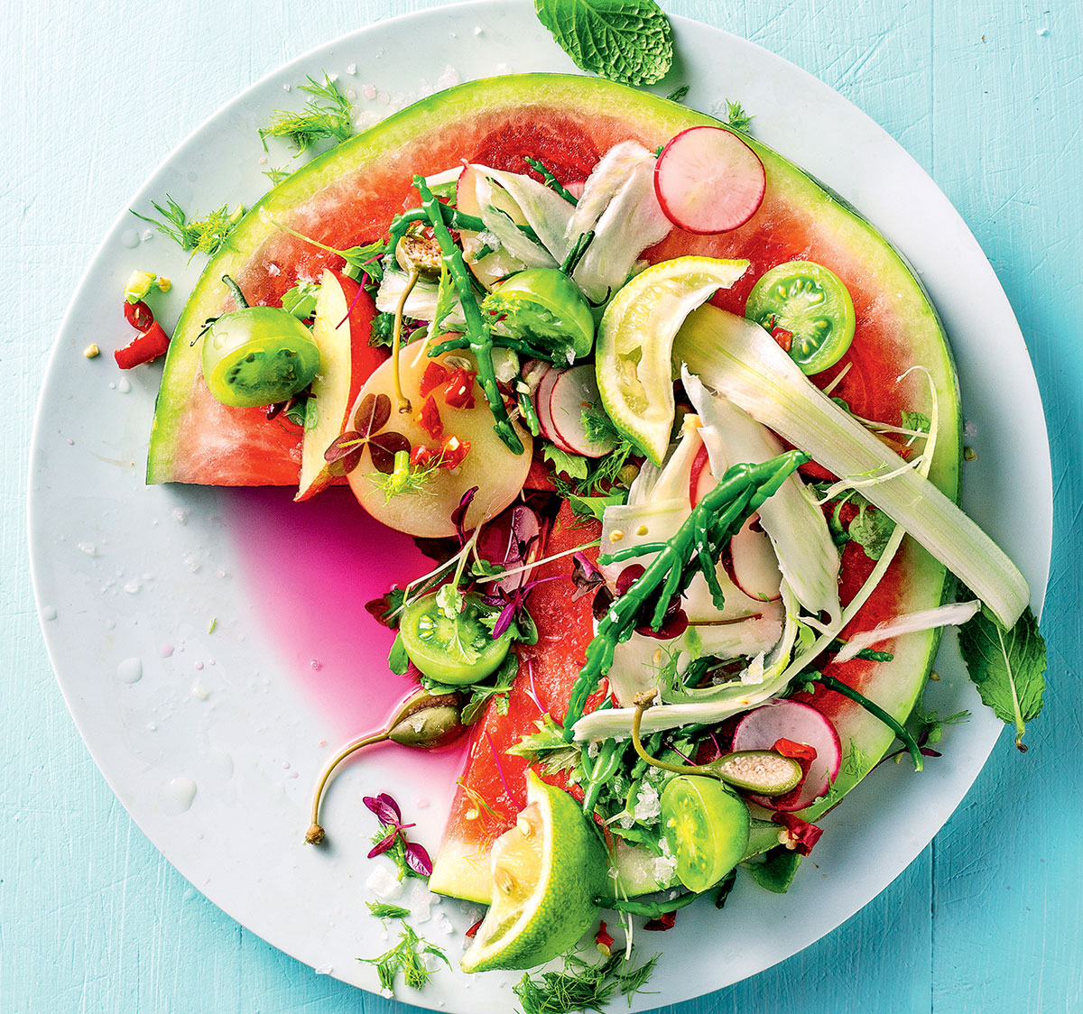 Watermelon pizza recipe