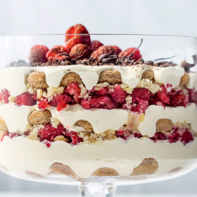 Raspberry tiramisu