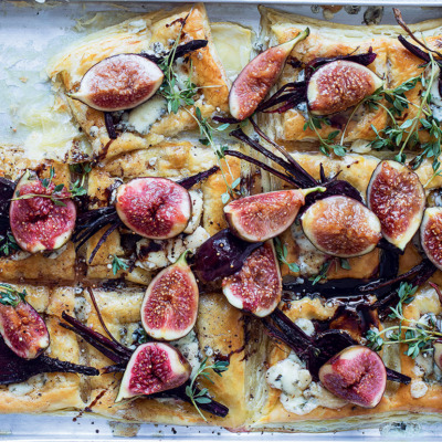 Tear-and-share fig-and-beetroot tartlets