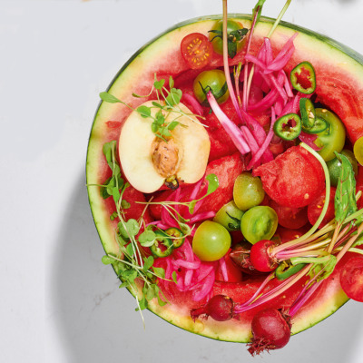 Watch: The wacky no-waste salad bowl that is summer perfection