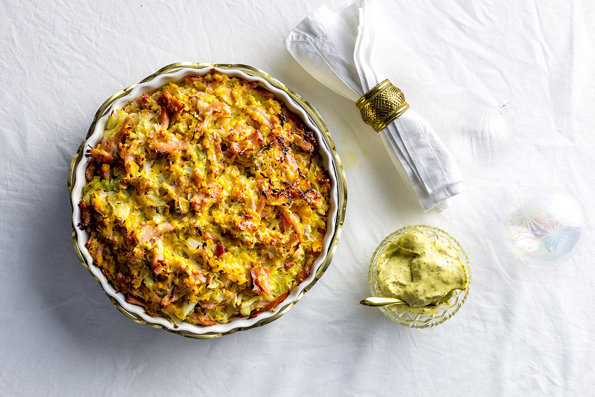 gammon-and-cabbage pie recipe