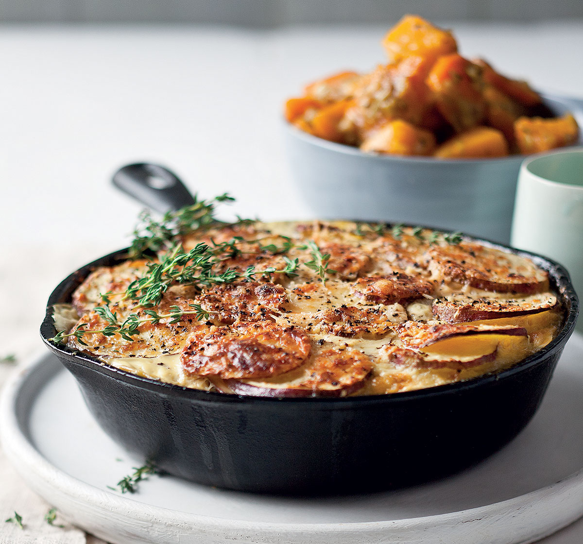 braised butternut with sweet potato bake recipe