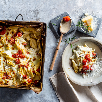 Baked tomato pasta