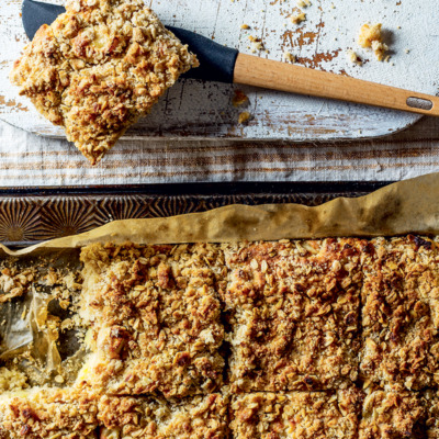 Buttermilk apple muffin squares