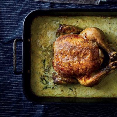 Dijon-and-milk-braised chicken