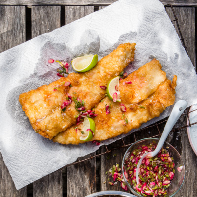 Malt-vinegar-battered fish