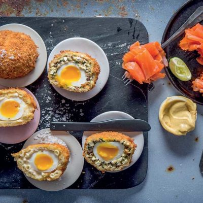 Scotch eggs, two ways