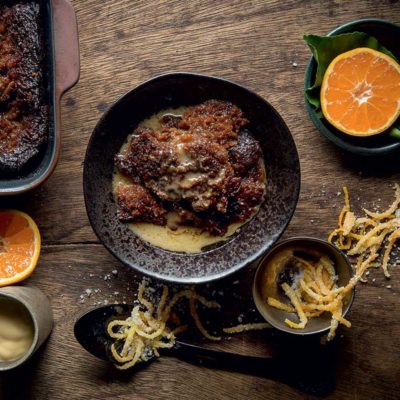 Watch: citrusy Malva pudding with Irish coffee sauce