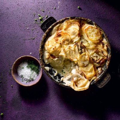 Potato-and-fennel gratin