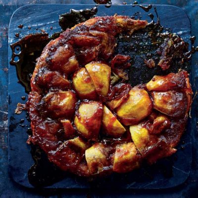 Classic salted apple tarte tatin