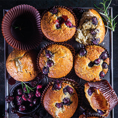 Always ready berry-and-coconut muffins