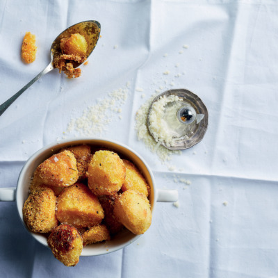 Parmesan-and-polenta potatoes