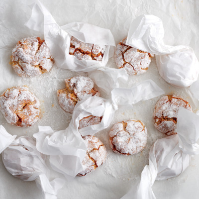 Handmade amaretti biscuits