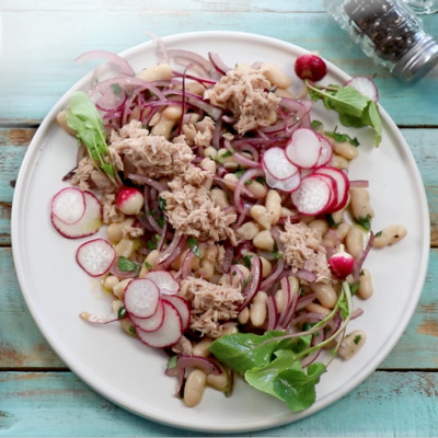 Tuna bean salad