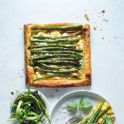 Watch: easy asparagus-and-feta tart