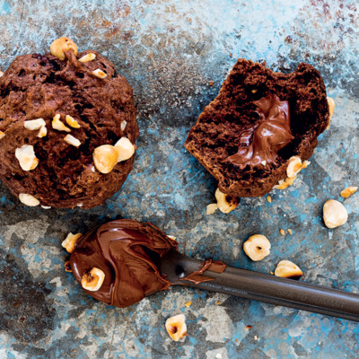 Mom's Nutella-and-hazelnut muffins