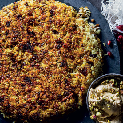 Persian-style rice and lentils