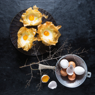 Phyllo egg cups