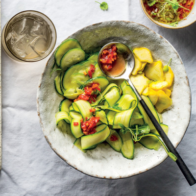 Ceviche-style summer squash