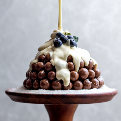 Chuckles-studded Christmas pudding