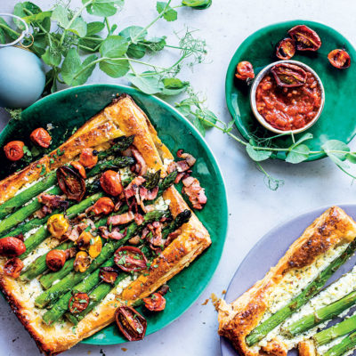 Asparagus tarts