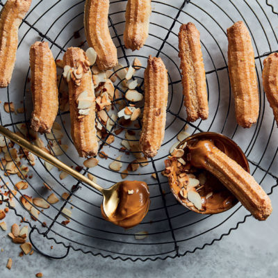 Cheat's almond churros