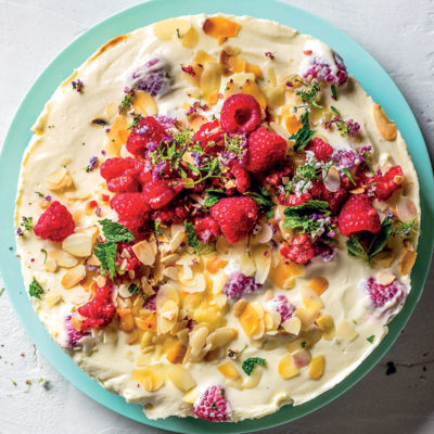 Almond-and-raspberry tart