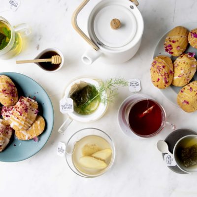 Berry tea-infused madeleines