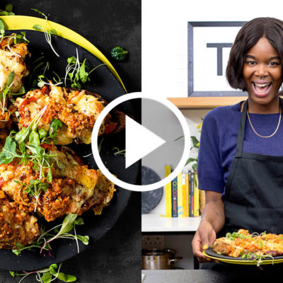Watch: Khanya's cheesy stuffed sweet potatoes
