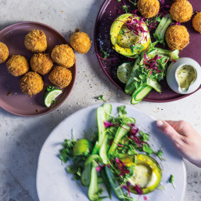 Panko-coated fish balls