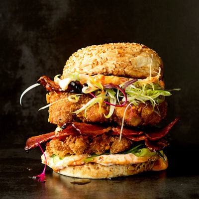 Chicken katsu burger