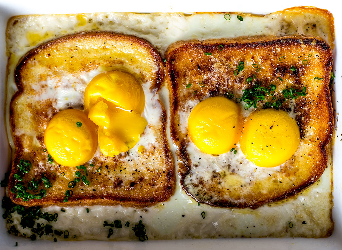 Eggs on toast