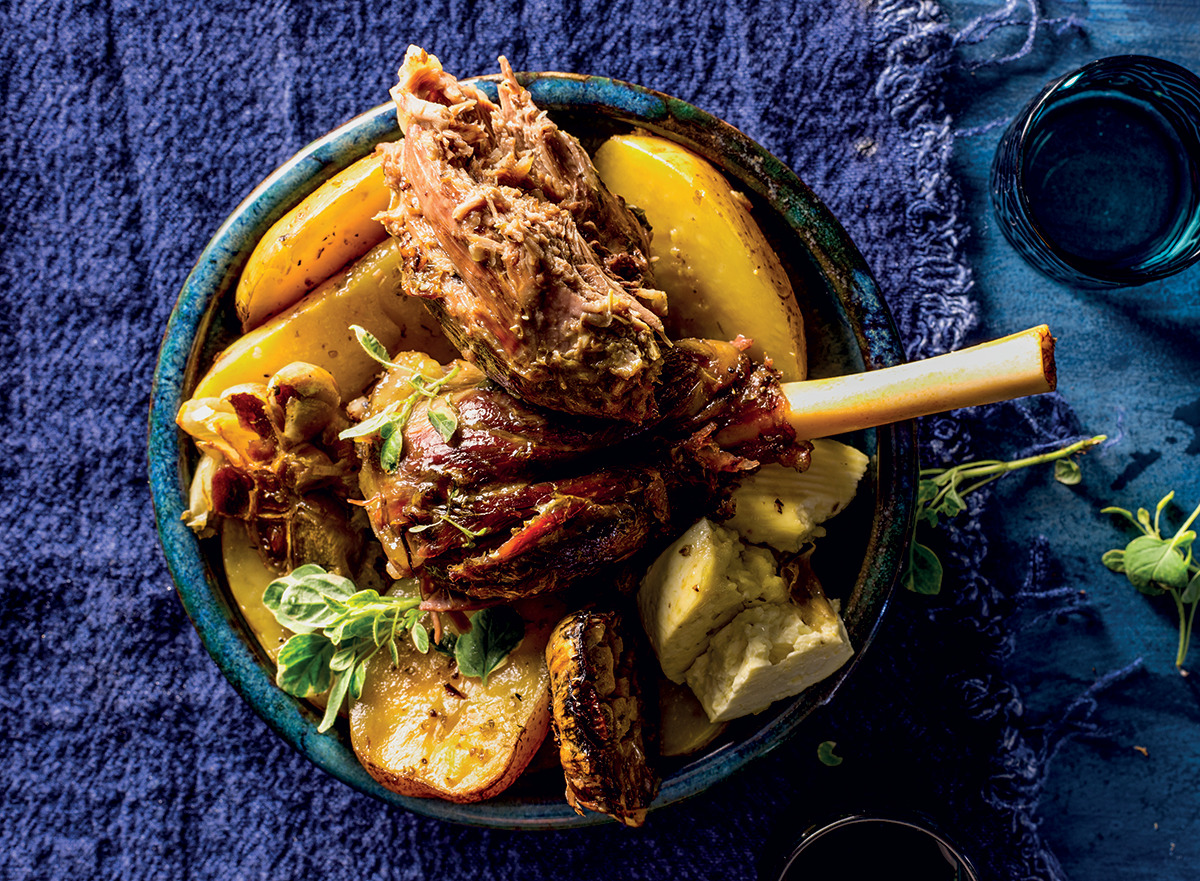 slow roasted greek style lamb