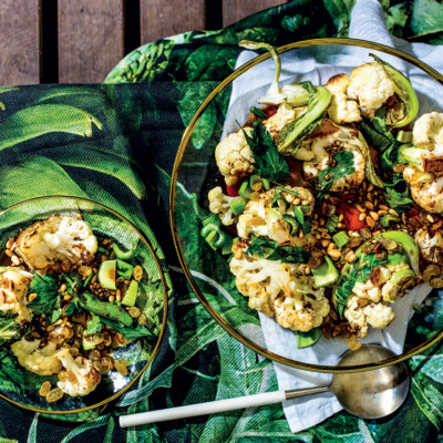 Cauliflower-and-pine nut salad