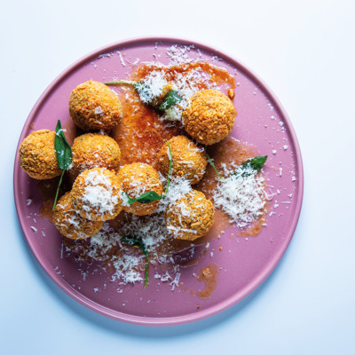 Cheat's risotto arancini