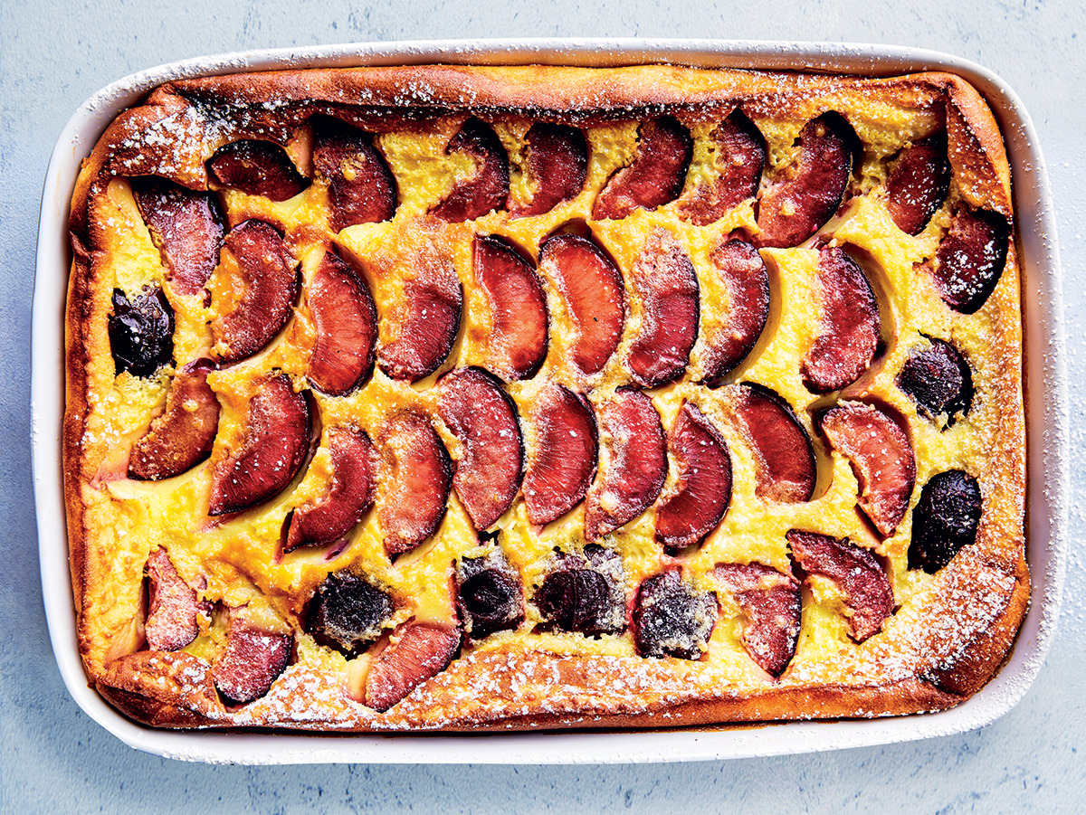 Plum clafoutis