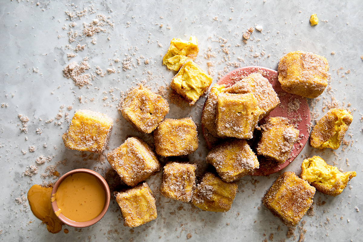 deep-fried milk tart