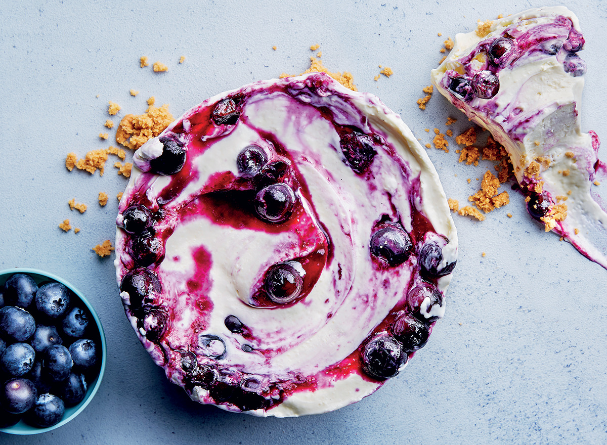 no bake blueberry cheesecake