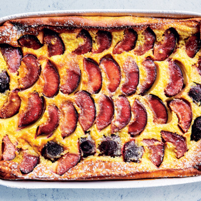 Plum clafoutis