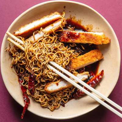 Sticky stir-fry noodles