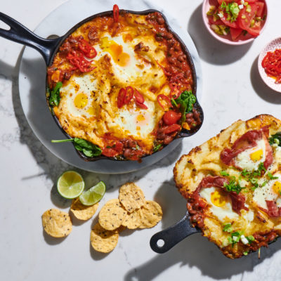 Huevos rancheros egg pie